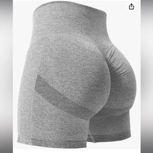 Yeoreo Women High Waist Workout Yoga Gym Smile Contour Seamless Shorts